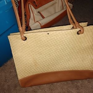 Grass bag feeling purse